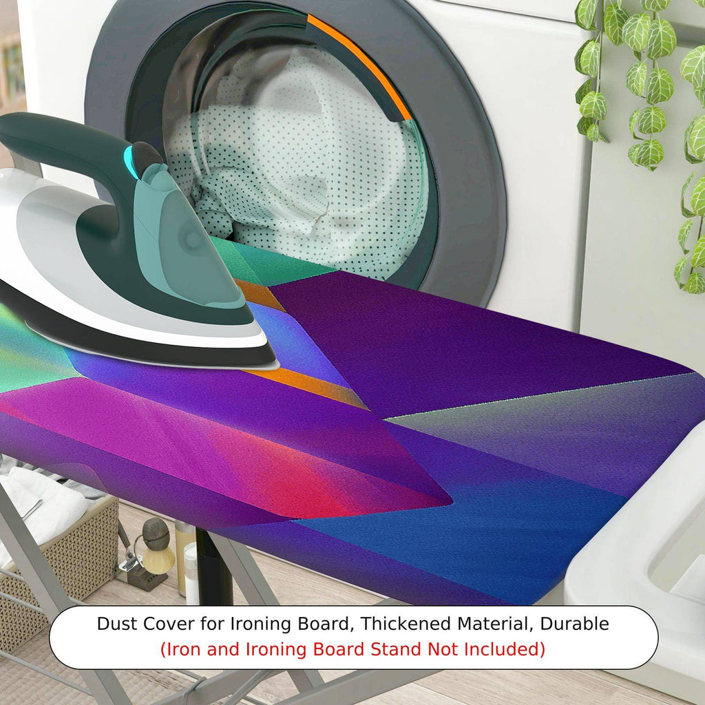 1-Piece Colorful Geometric Abstract  Ironing Board Cover, Universal Size, Without Board