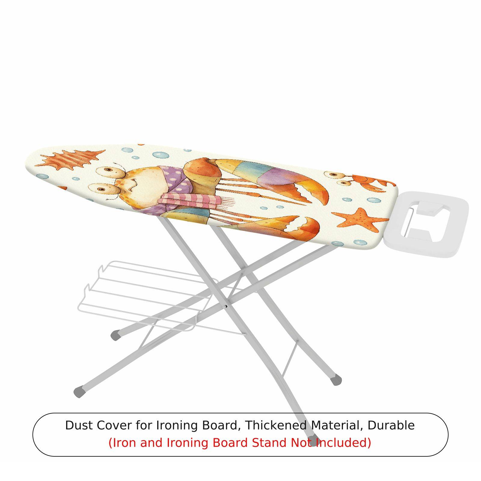 1-Piece Crab Sea Animal  Ironing Board Cover, Universal Size, Without Board