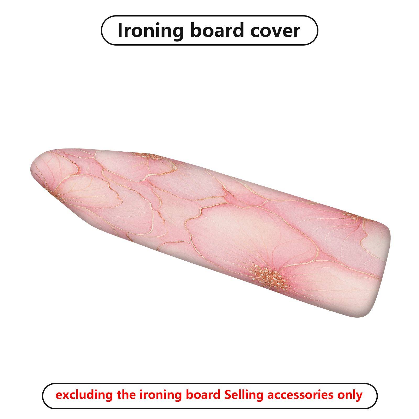 1-Piece Floral Pink Elegant  Ironing Board Cover, Universal Size, Without Board
