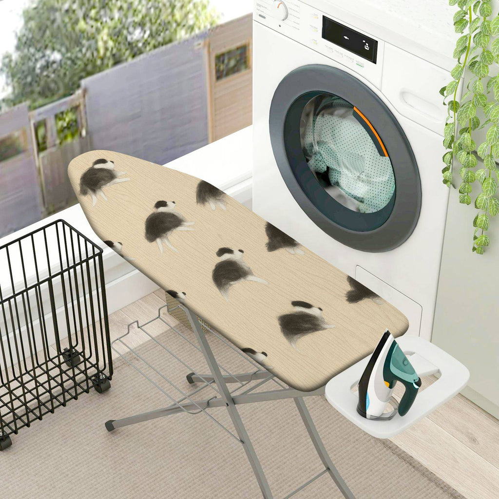 1-Piece Dog Pattern Beige Cute  Ironing Board Cover, Universal Size, Without Board