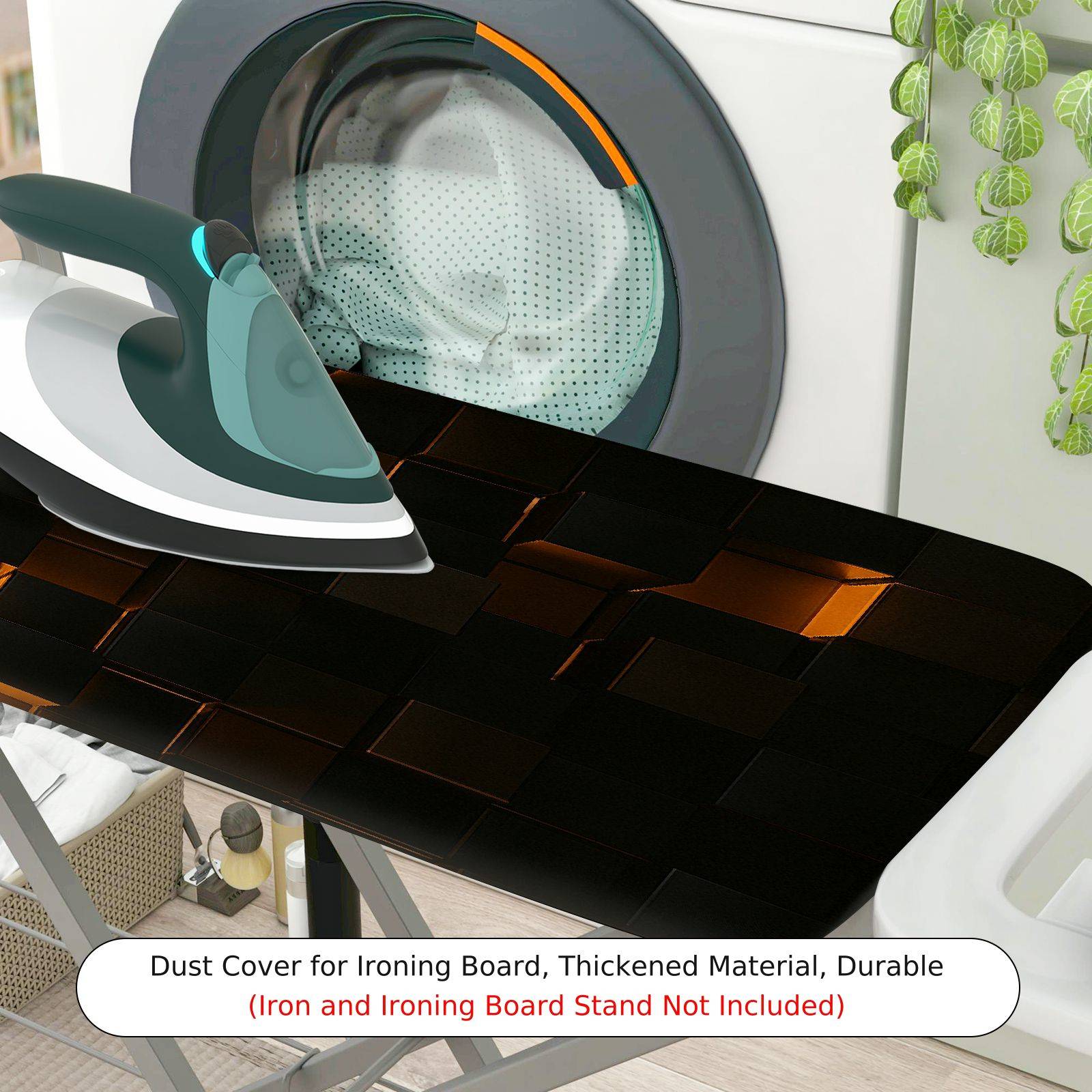 1-Piece Abstract Geometric Modern  Ironing Board Cover, Universal Size, Without Board