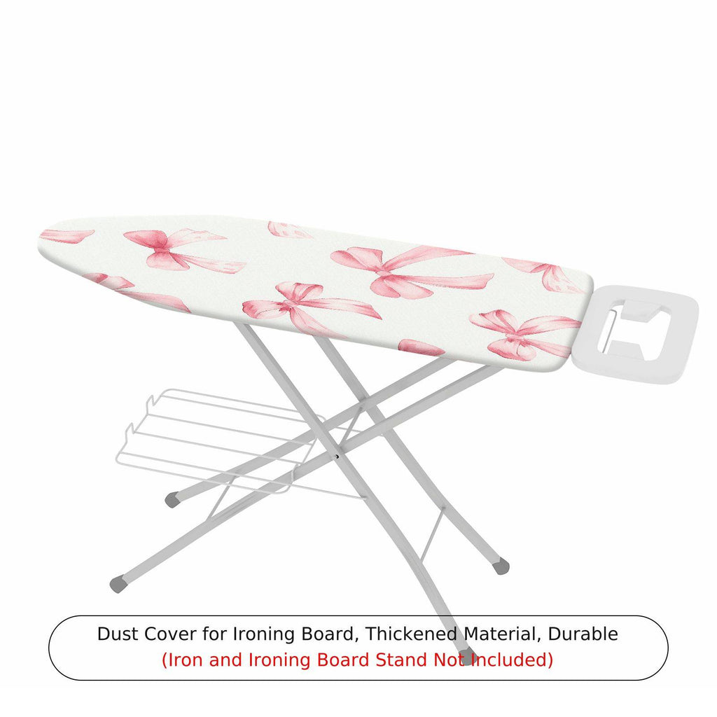 1-Piece Pink Bow Pattern Decorative Stylish  Ironing Board Cover, Universal Size, Without Board