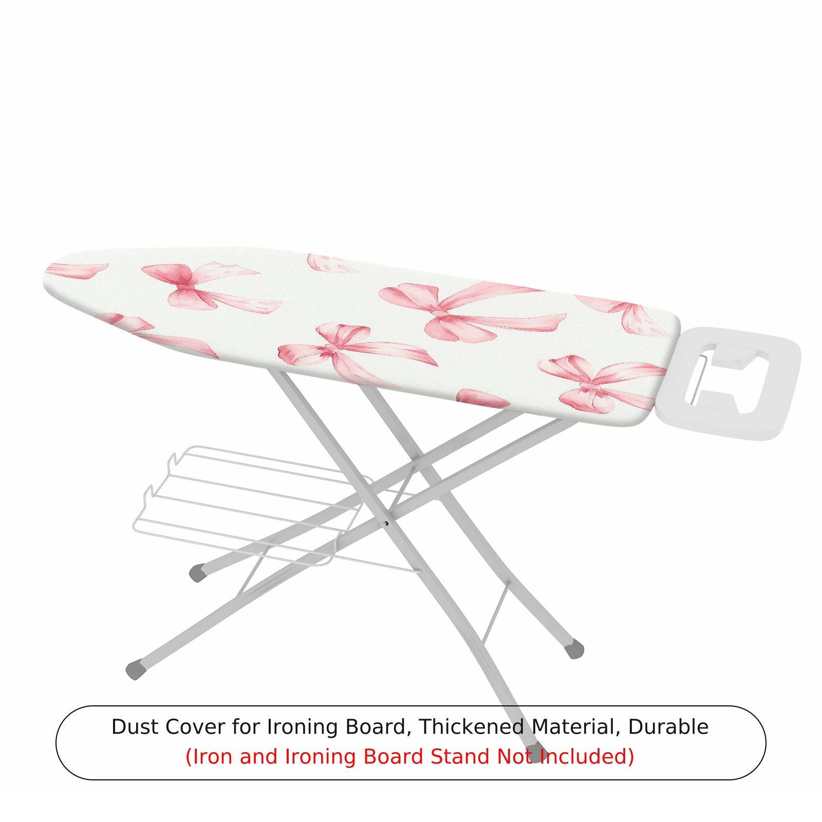1-Piece Pink Bow Pattern Decorative Stylish  Ironing Board Cover, Universal Size, Without Board