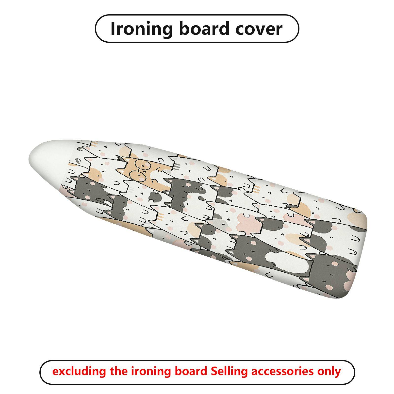 1-Piece Cute Cat  Animal  Ironing Board Cover, Universal Size, Without Board