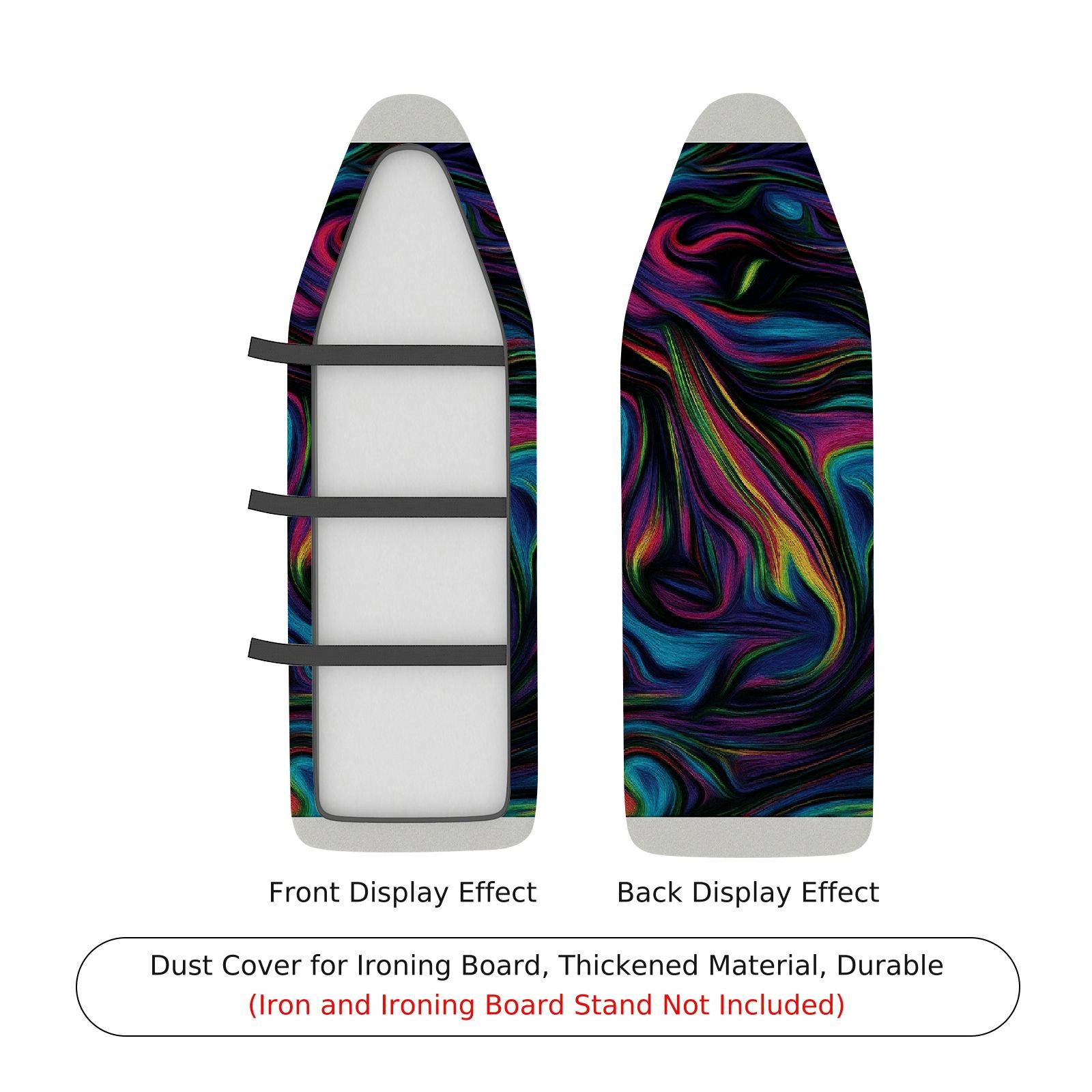 1-Piece Colorful Abstract Psychedelic  Ironing Board Cover, Universal Size, Without Board
