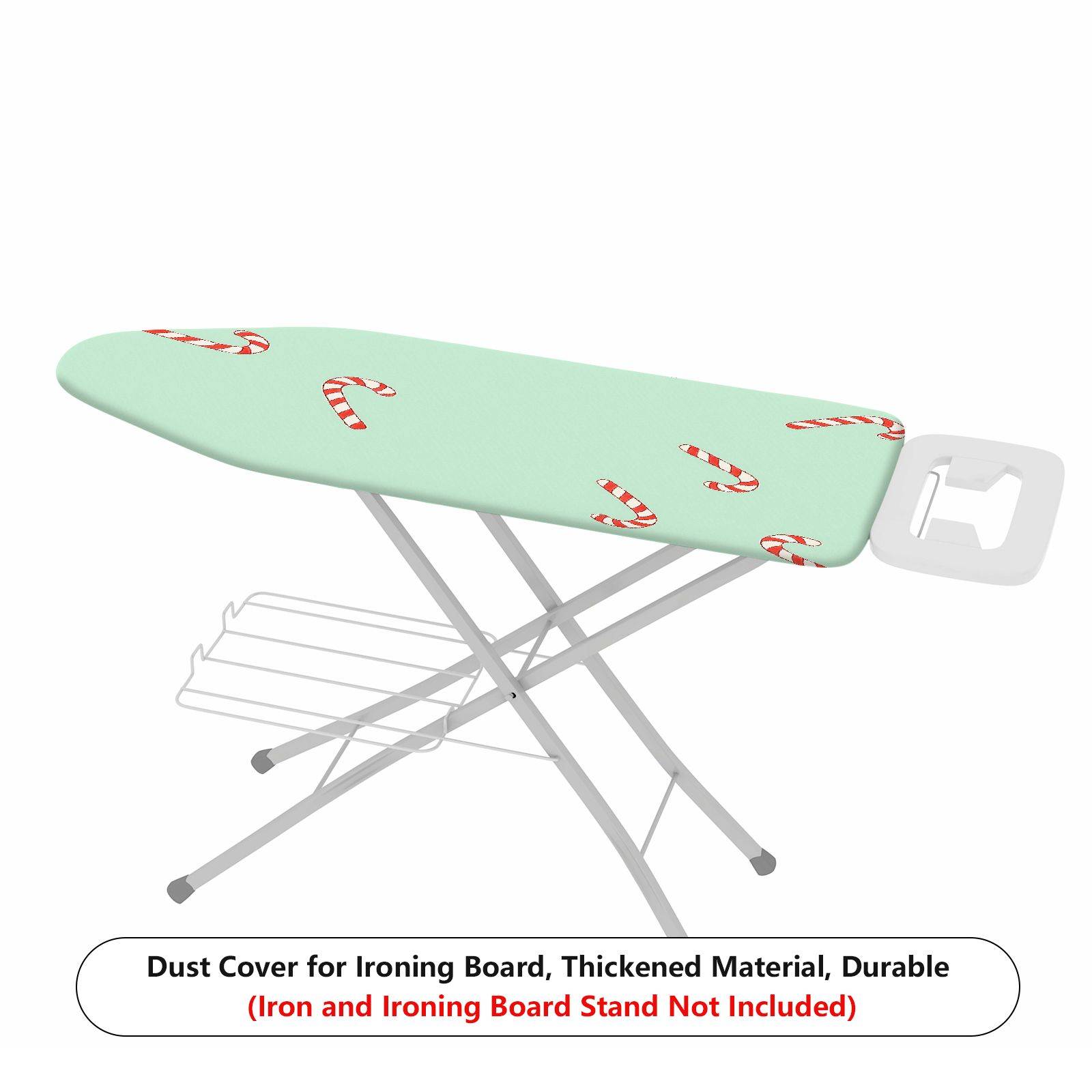 1-Piece Christmas Candy Cane Holiday  Ironing Board Cover, Universal Size, Without Board