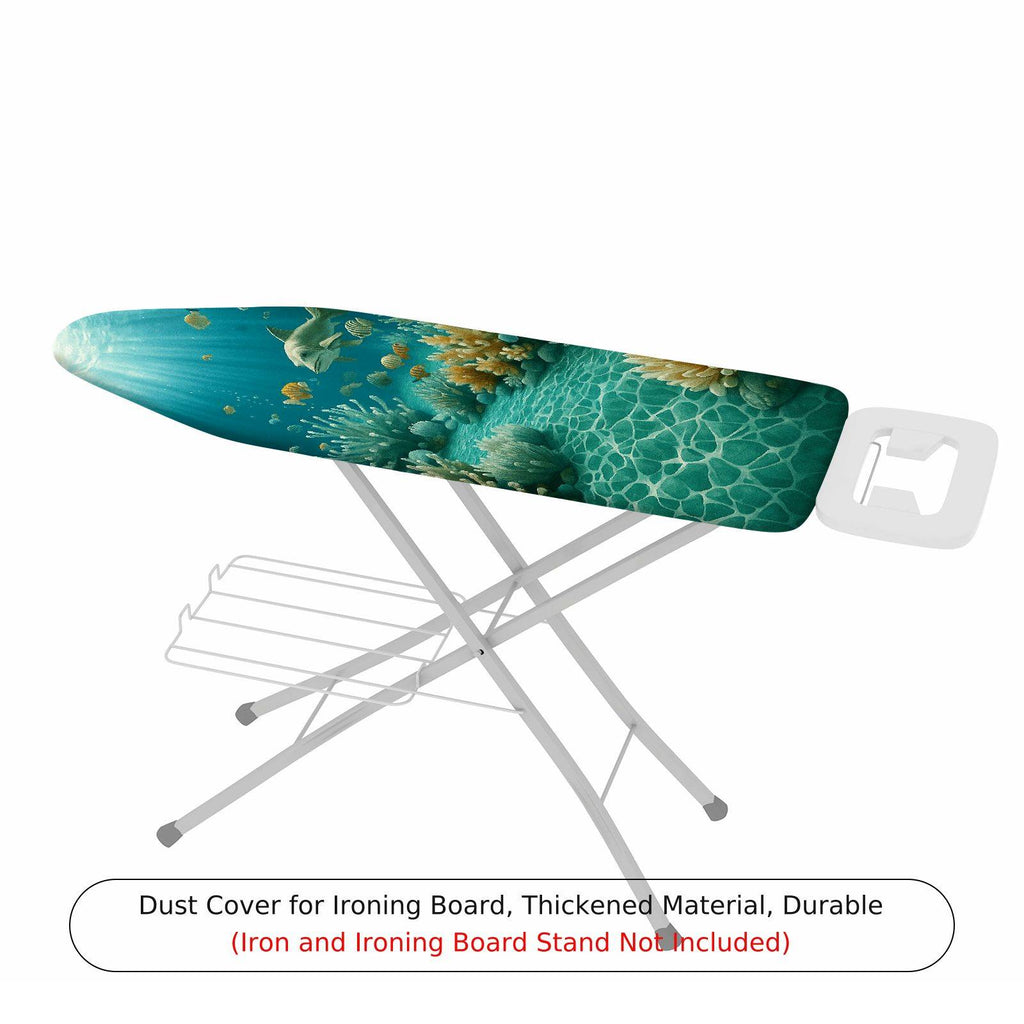 1-Piece Ocean Coral Fish  Ironing Board Cover, Universal Size, Without Board