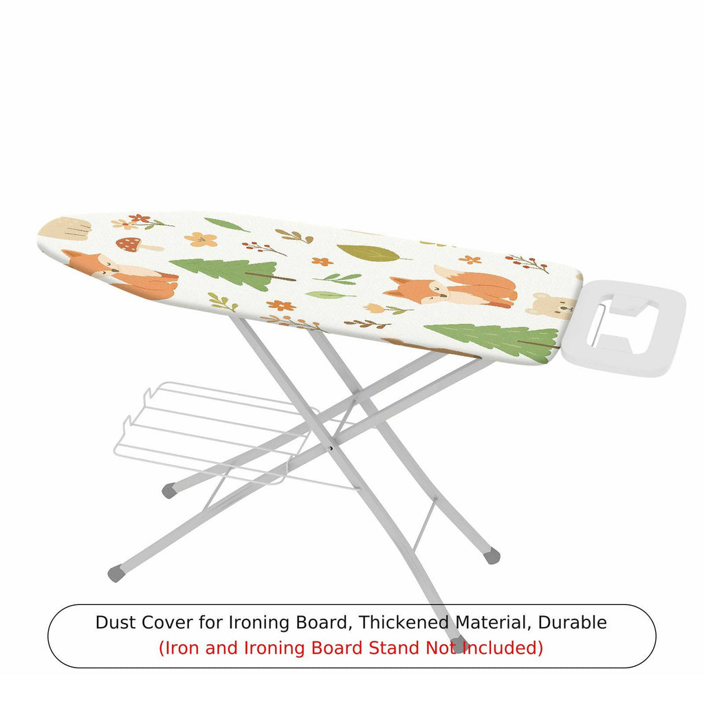 1-Piece Forest Animals Fox Deer  Ironing Board Cover, Universal Size, Without Board