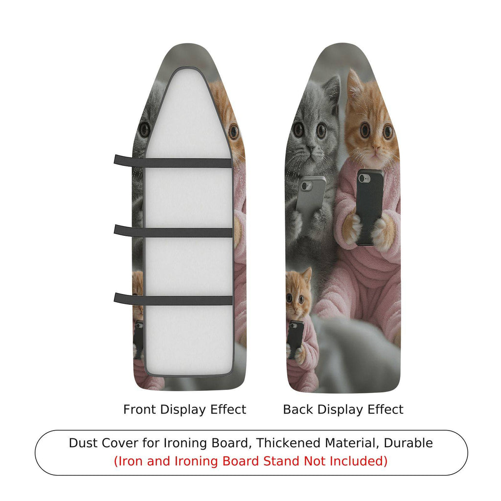 1-Piece Cute Cat Pink Cozy  Ironing Board Cover, Universal Size, Without Board