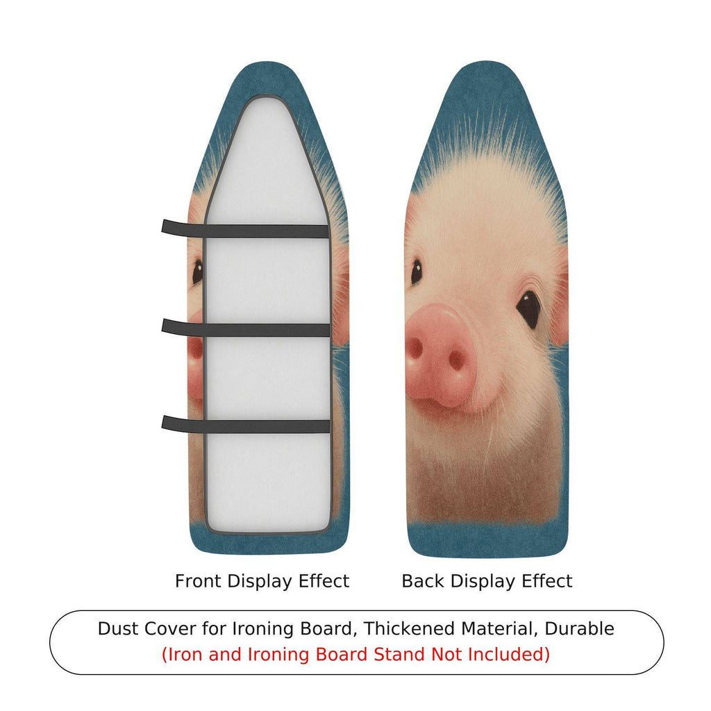 1-Piece Cute Pig Animal Blue  Ironing Board Cover, Universal Size, Without Board
