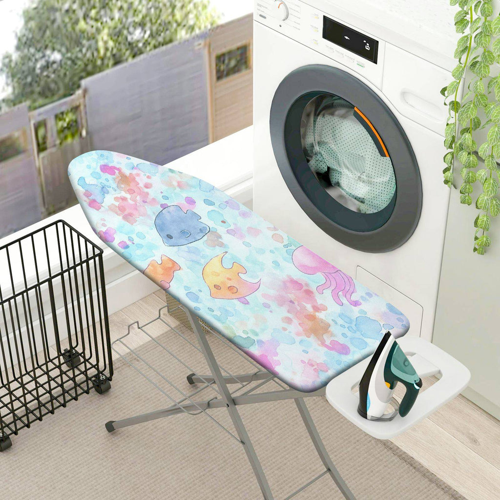 1-Piece Ocean Sea Animal  Ironing Board Cover, Universal Size, Without Board