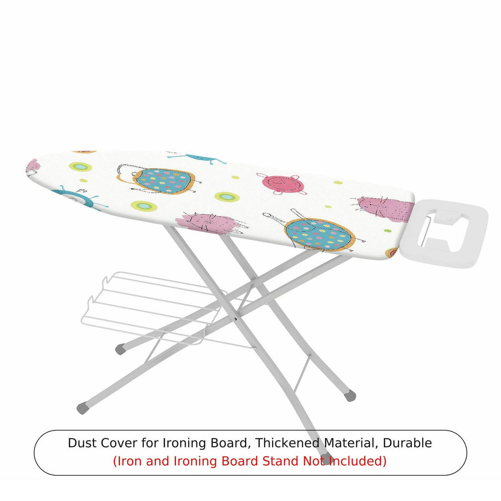 1-Piece Doodle Pattern Cute Animal  Ironing Board Cover, Universal Size, Without Board