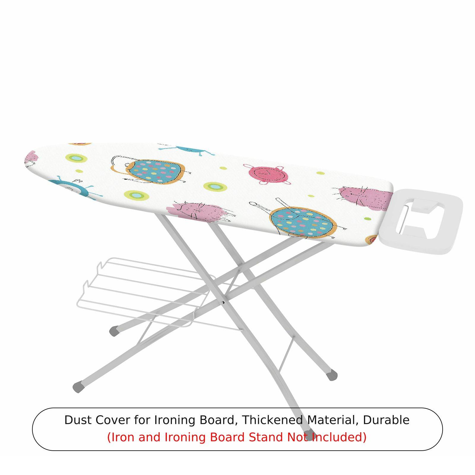 1-Piece Doodle Pattern Cute Animal  Ironing Board Cover, Universal Size, Without Board