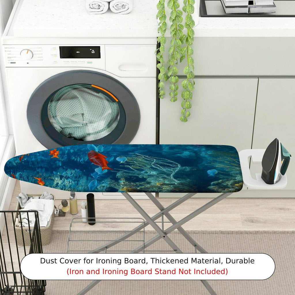 1-Piece Ocean Fish Coral  Ironing Board Cover, Universal Size, Without Board