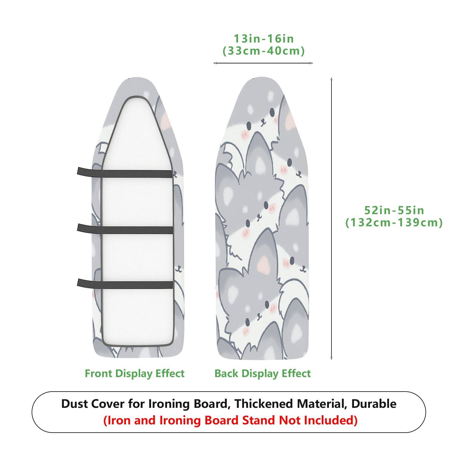 1-Piece Cat  Animal  Ironing Board Cover, Universal Size, Without Board