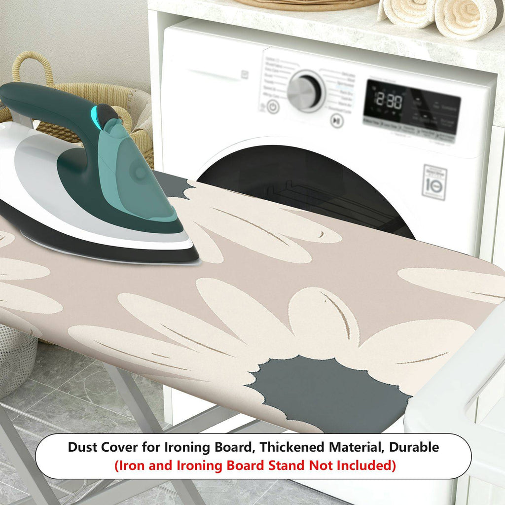 1-Piece Floral Sunflower Beige  Ironing Board Cover, Universal Size, Without Board