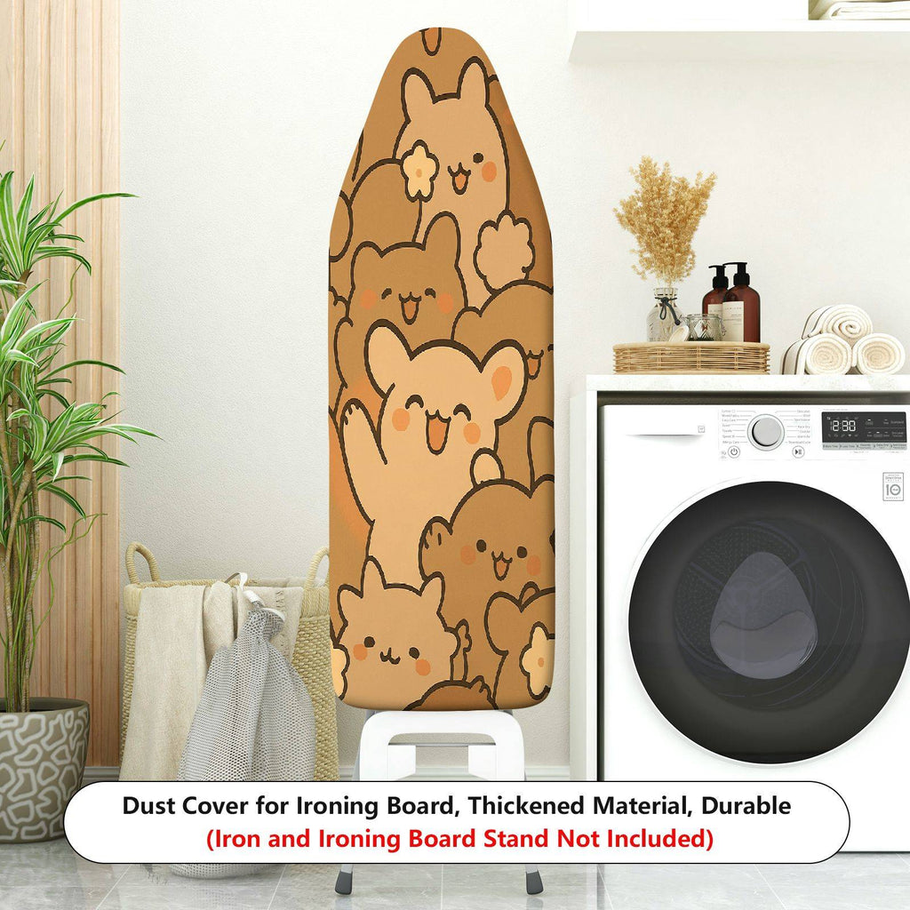 1-Piece Bear Cuteness Animal  Ironing Board Cover, Universal Size, Without Board