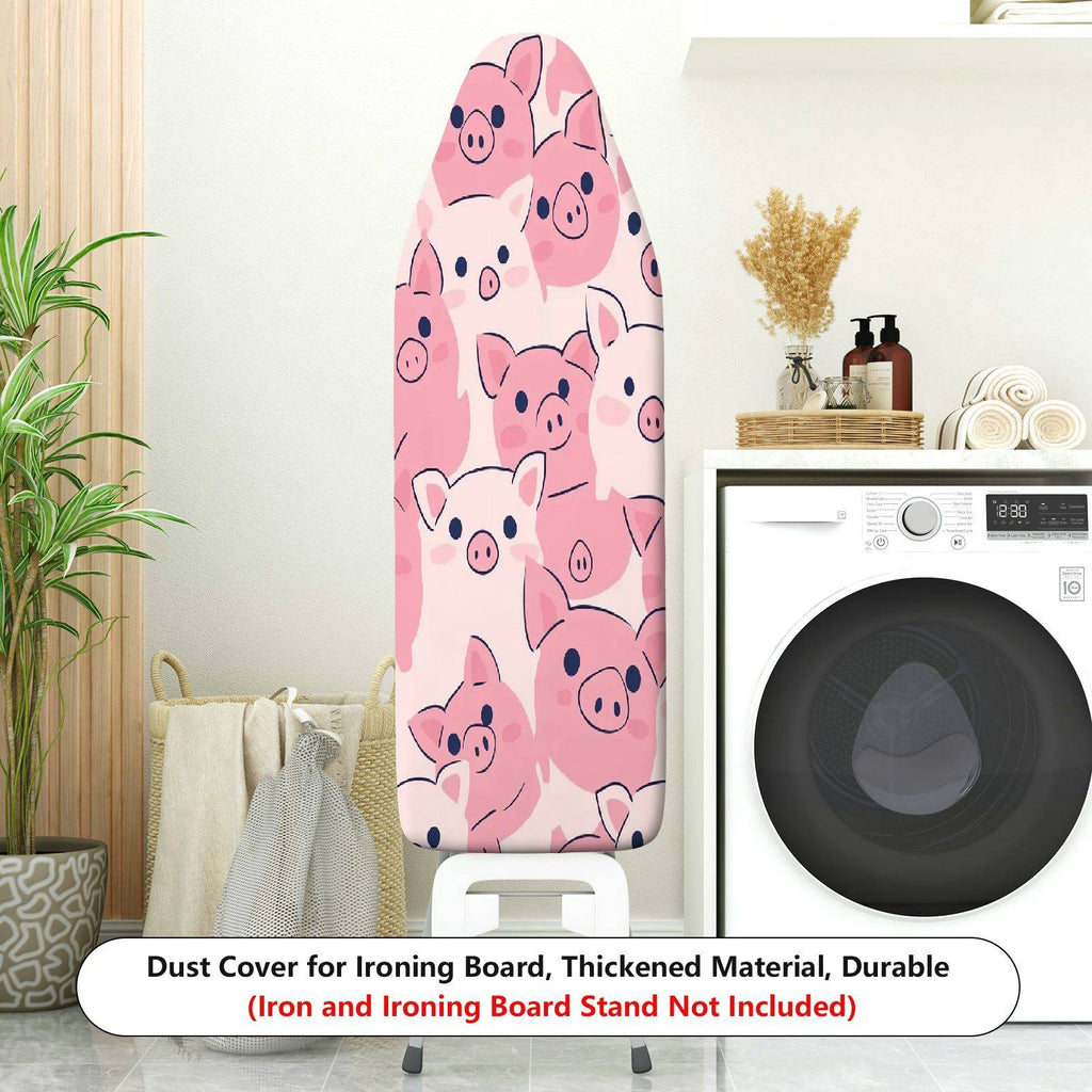 1-Piece Cute  Pig Pattern Animal Theme Pink  Ironing Board Cover, Universal Size, Without Board