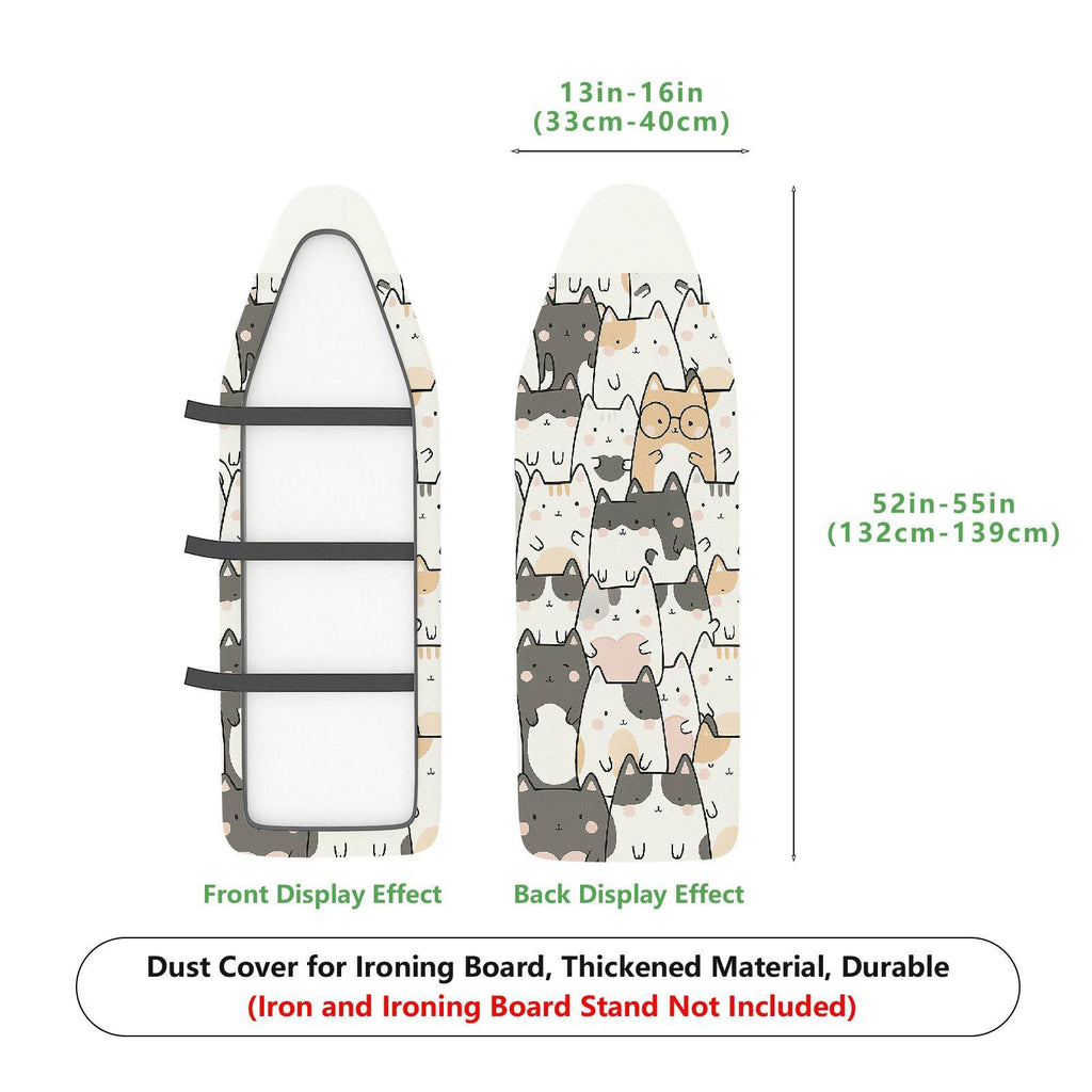 1-Piece Cute Cat  Animal  Ironing Board Cover, Universal Size, Without Board