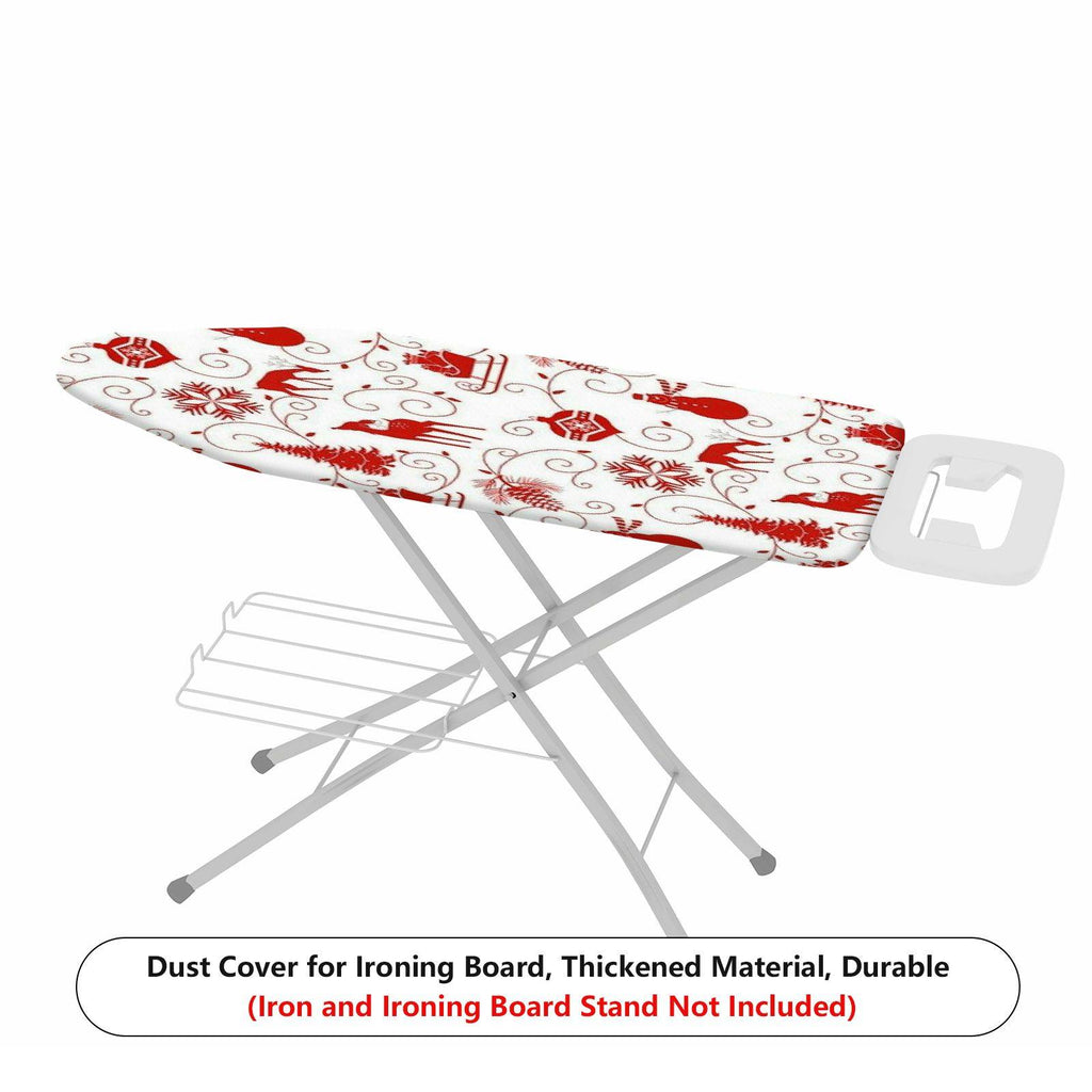 1-Piece Christmas Reindeer Snowflake  Ironing Board Cover, Universal Size, Without Board