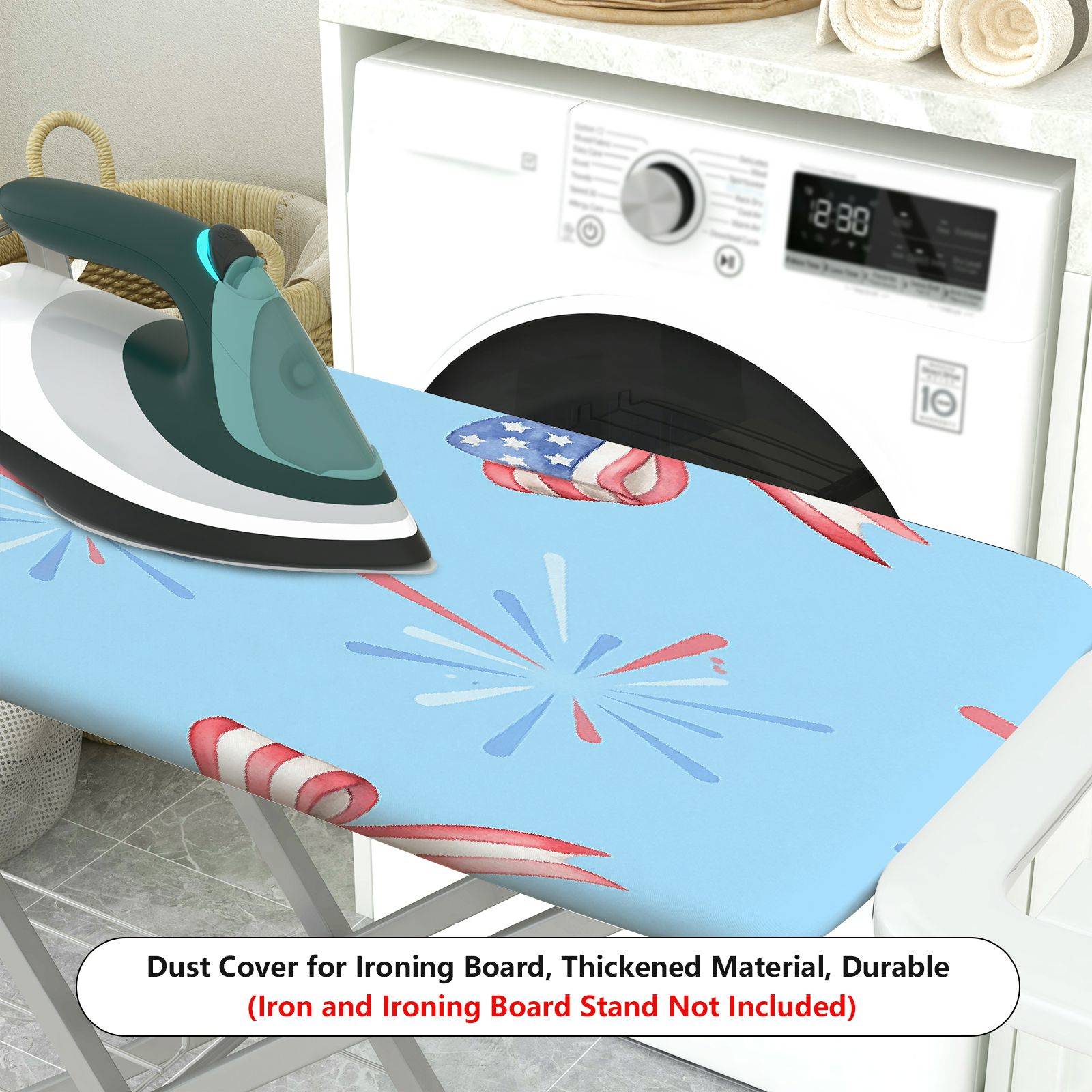 1-Piece American Style Festive Theme Firework Theme  Ironing Board Cover, Universal Size, Without Board