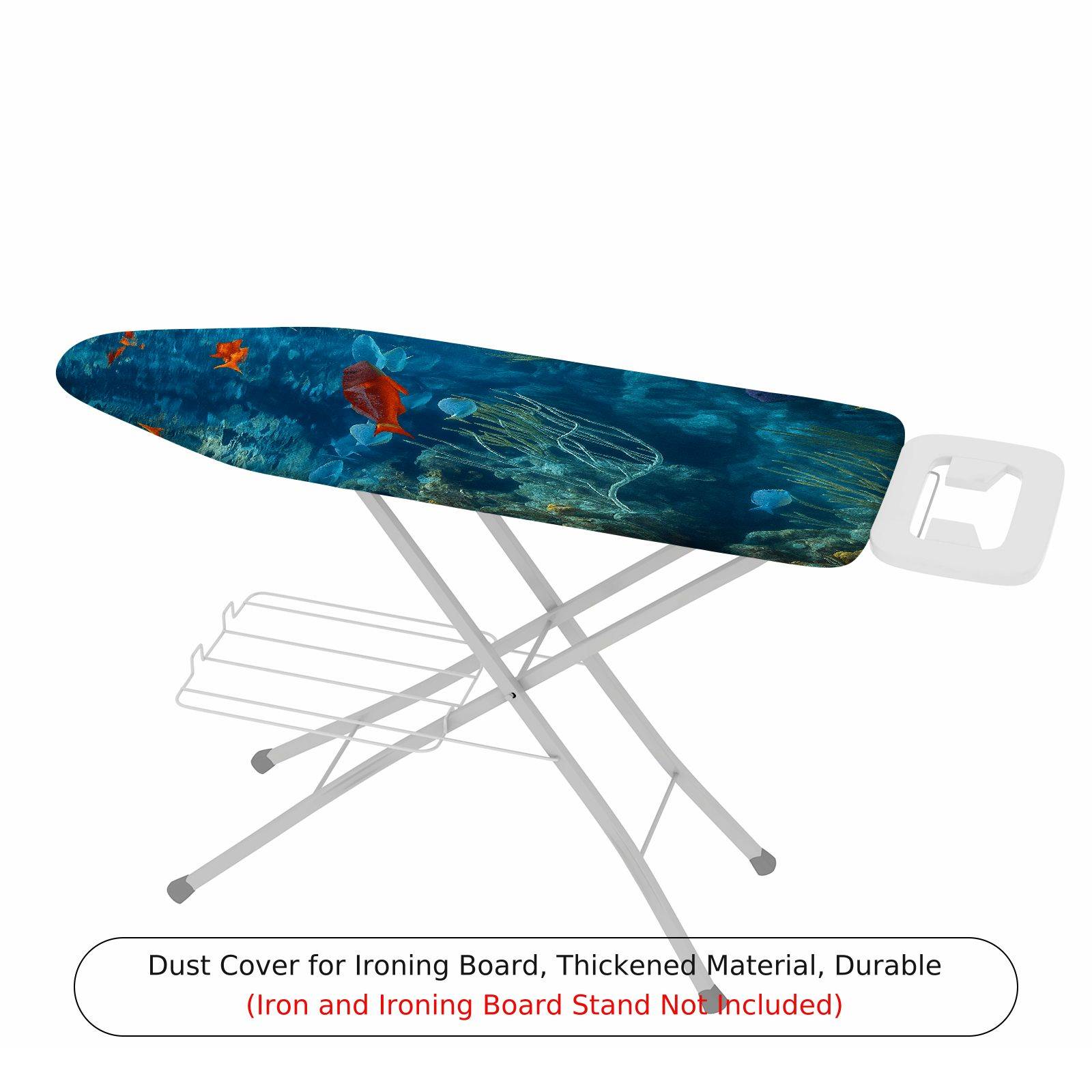 1-Piece Ocean Fish Coral  Ironing Board Cover, Universal Size, Without Board