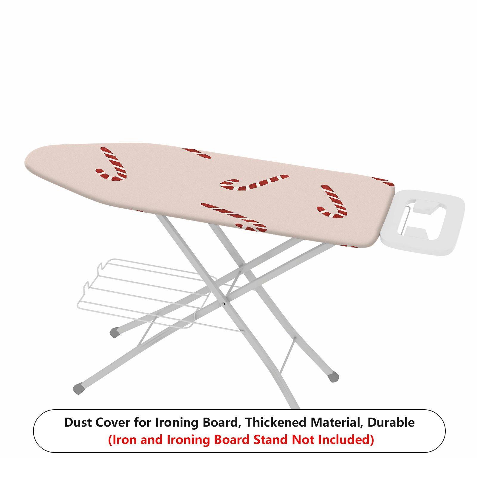 1-Piece Candy Cane Christmas Holiday  Ironing Board Cover, Universal Size, Without Board