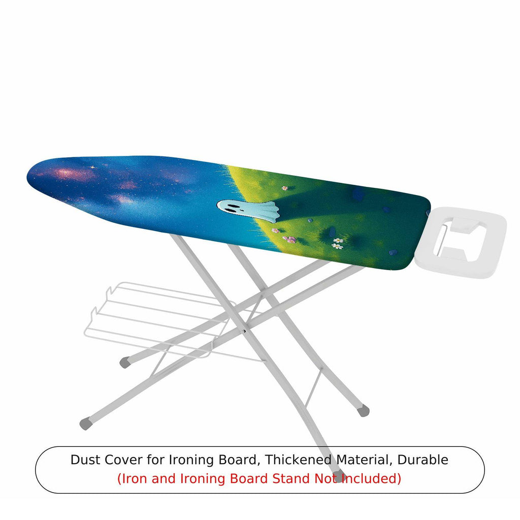 1-Piece Night Sky Ghost Animal  Ironing Board Cover, Universal Size, Without Board