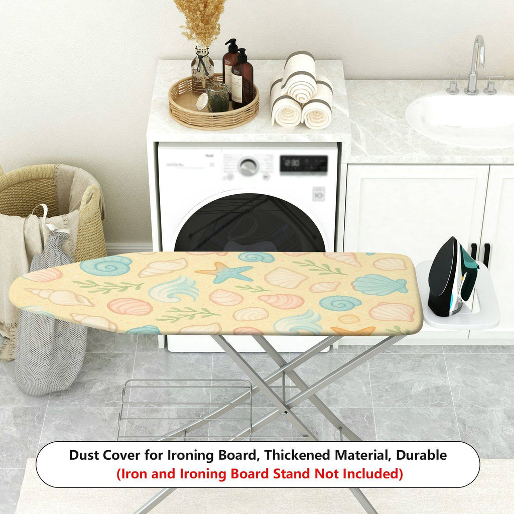 1-Piece Seashell Ocean Starfish  Ironing Board Cover, Universal Size, Without Board