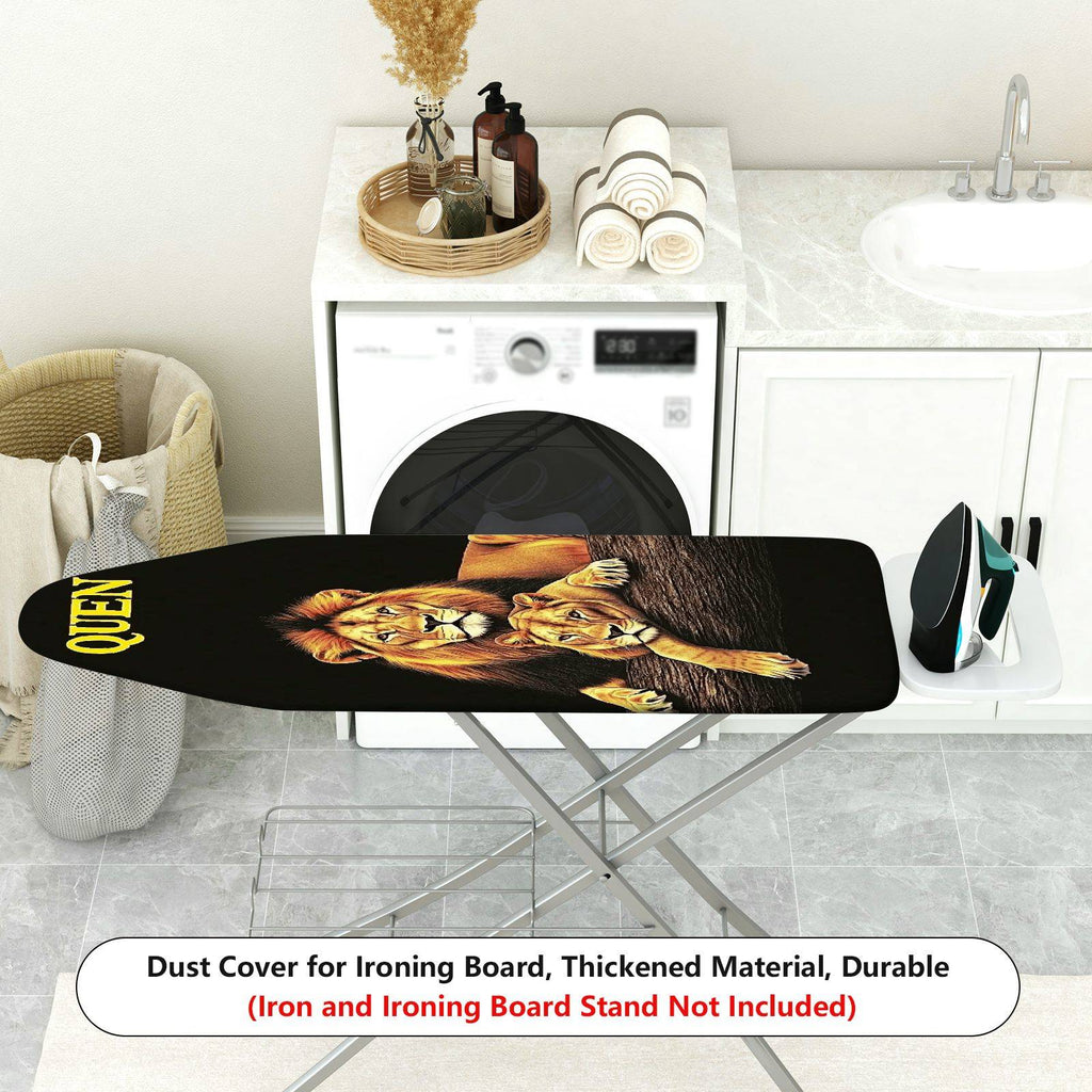 1-Piece Lion Family Animal Nature  Ironing Board Cover, Universal Size, Without Board