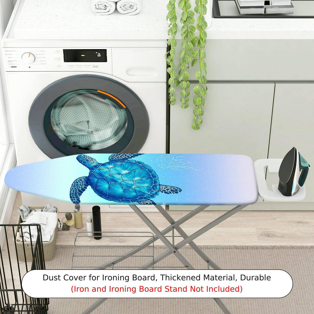 1-Piece Sea Turtle Ocean Marine  Ironing Board Cover, Universal Size, Without Board