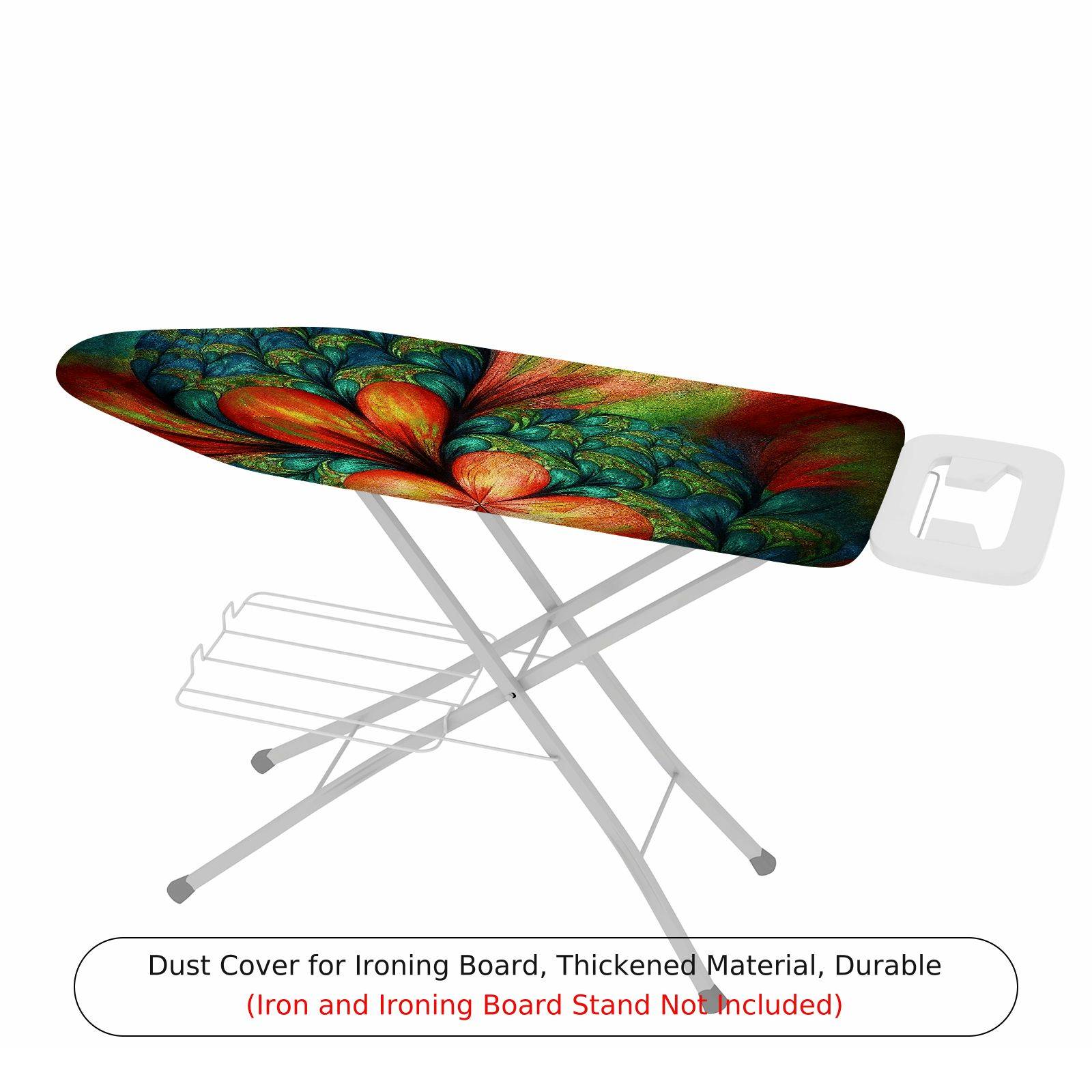 1-Piece Abstract Colorful Floral  Ironing Board Cover, Universal Size, Without Board