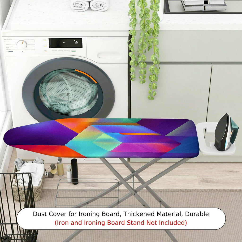 1-Piece Colorful Geometric Abstract  Ironing Board Cover, Universal Size, Without Board