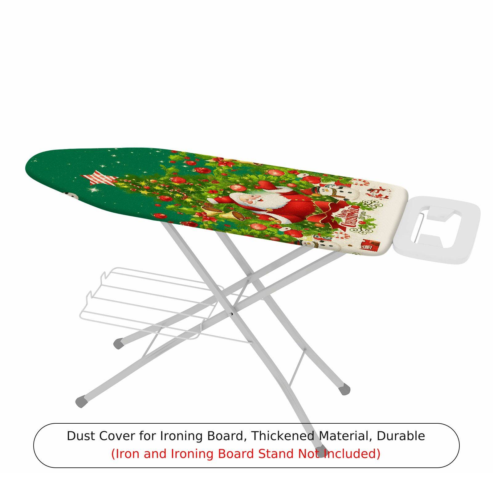 1-Piece Christmas Santa Snowman  Ironing Board Cover, Universal Size, Without Board