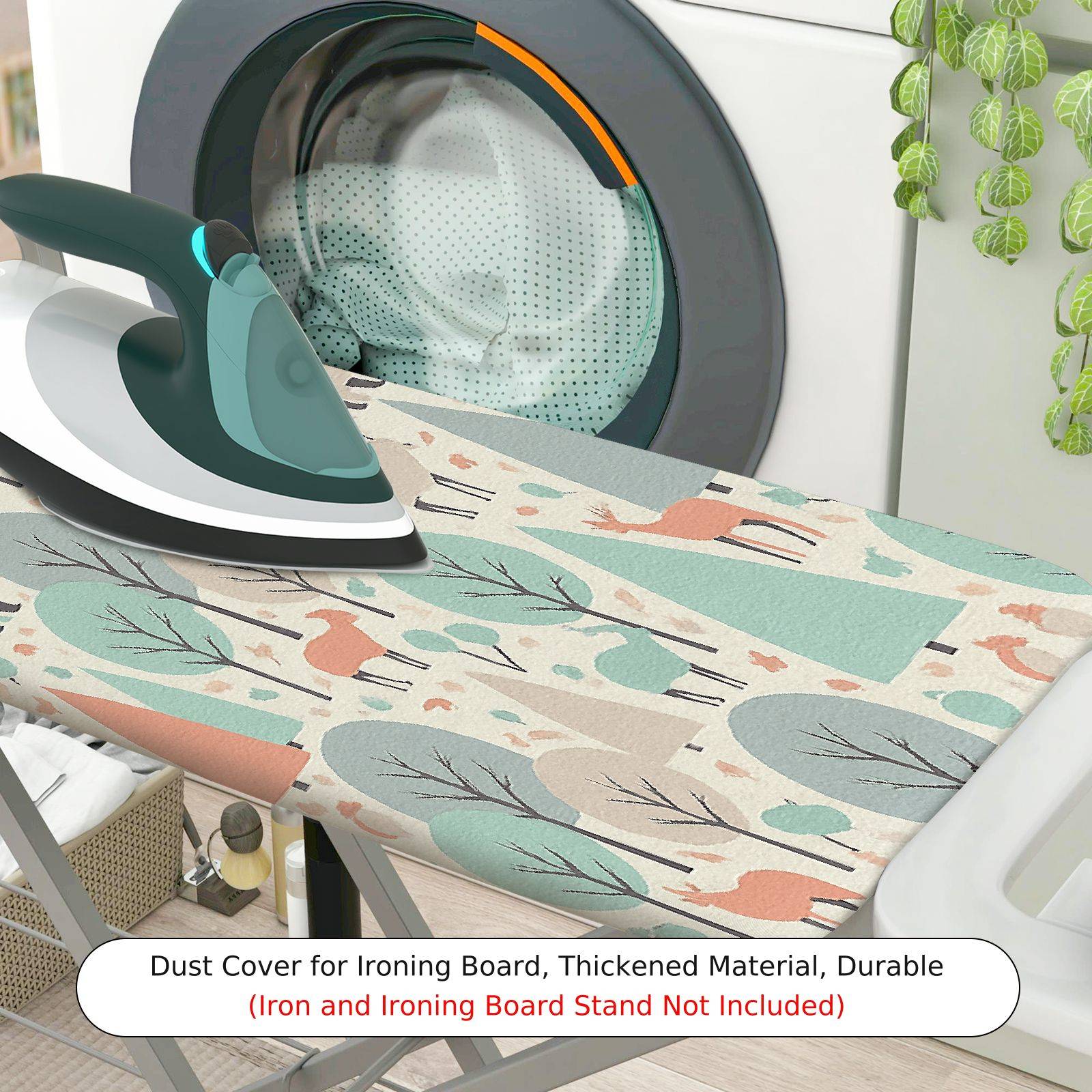 1-Piece Animal Leaf Geometric  Ironing Board Cover, Universal Size, Without Board