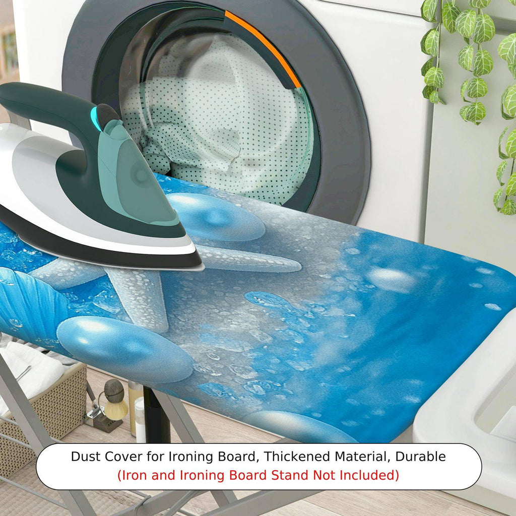 1-Piece Shell Starfish Ocean  Ironing Board Cover, Universal Size, Without Board