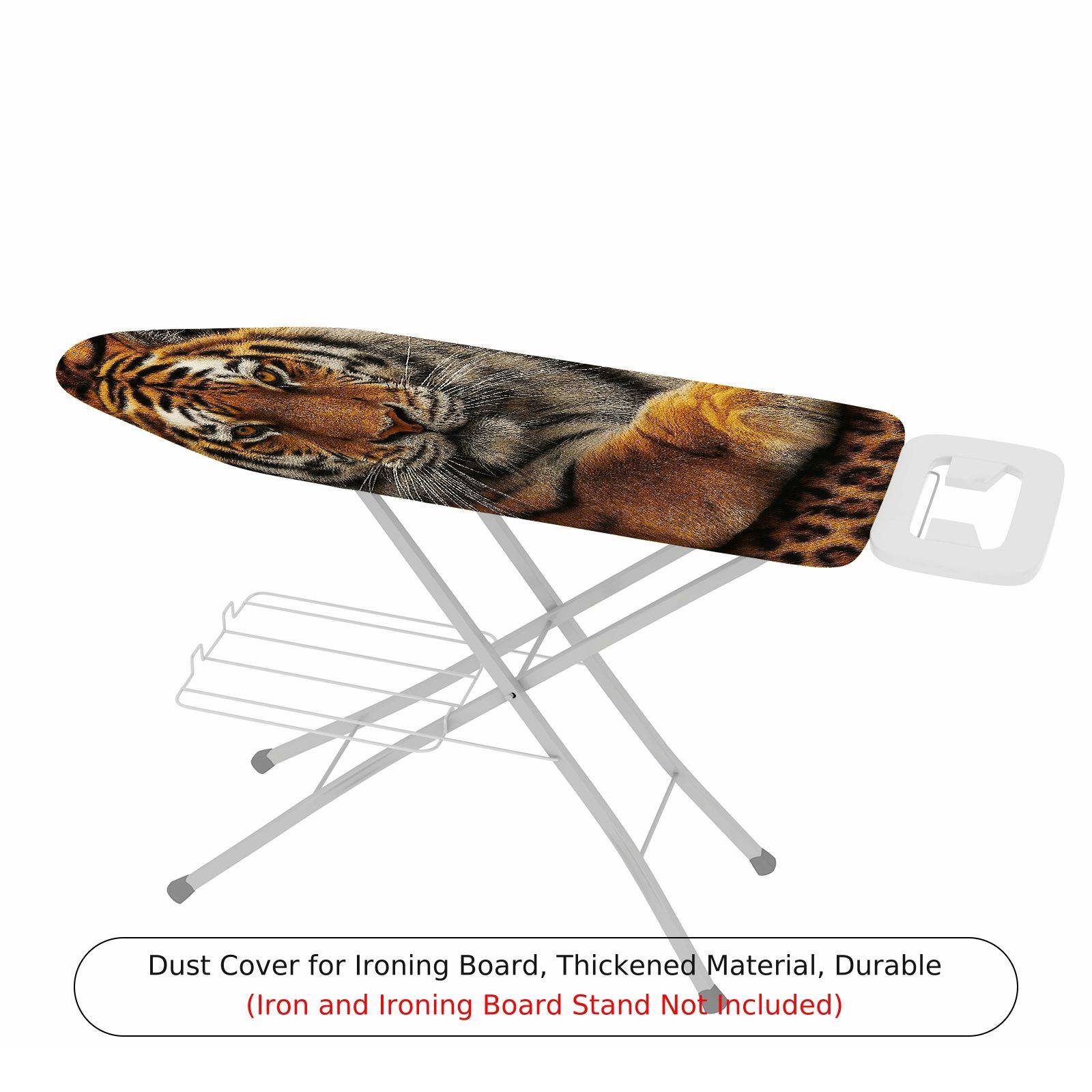 1-Piece Tiger Animal Print Jungle  Ironing Board Cover, Universal Size, Without Board