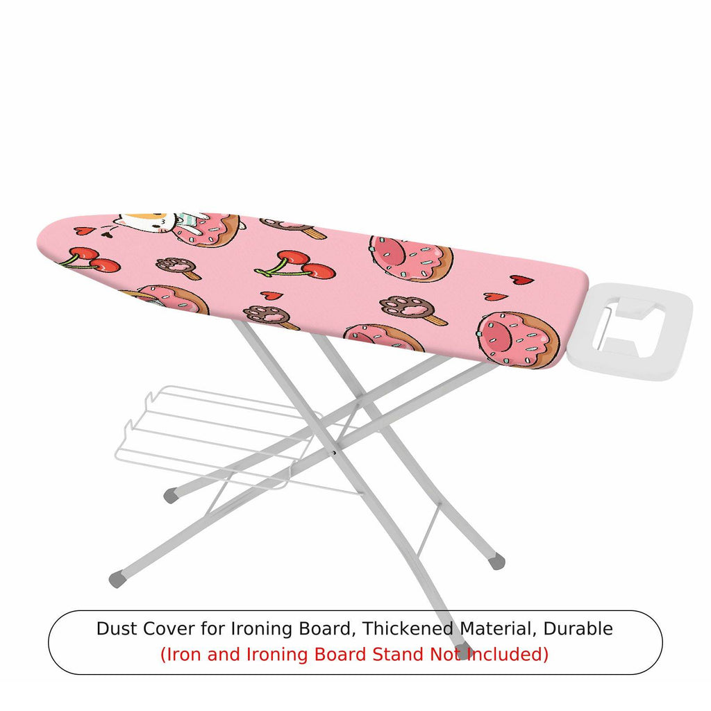 1-Piece Pink  Donut Cherry  Ironing Board Cover, Universal Size, Without Board
