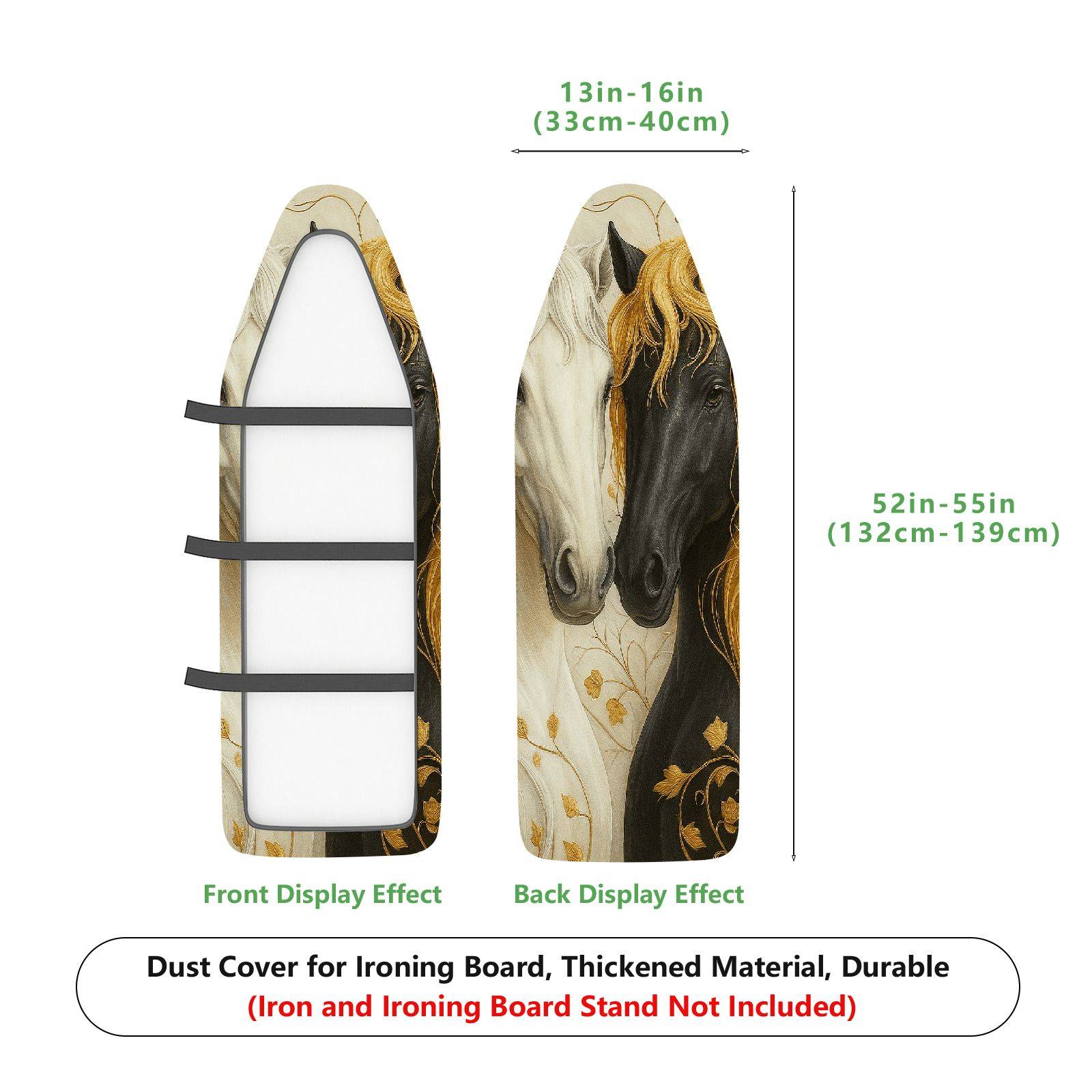 1-Piece Horse Animal Art  Ironing Board Cover, Universal Size, Without Board