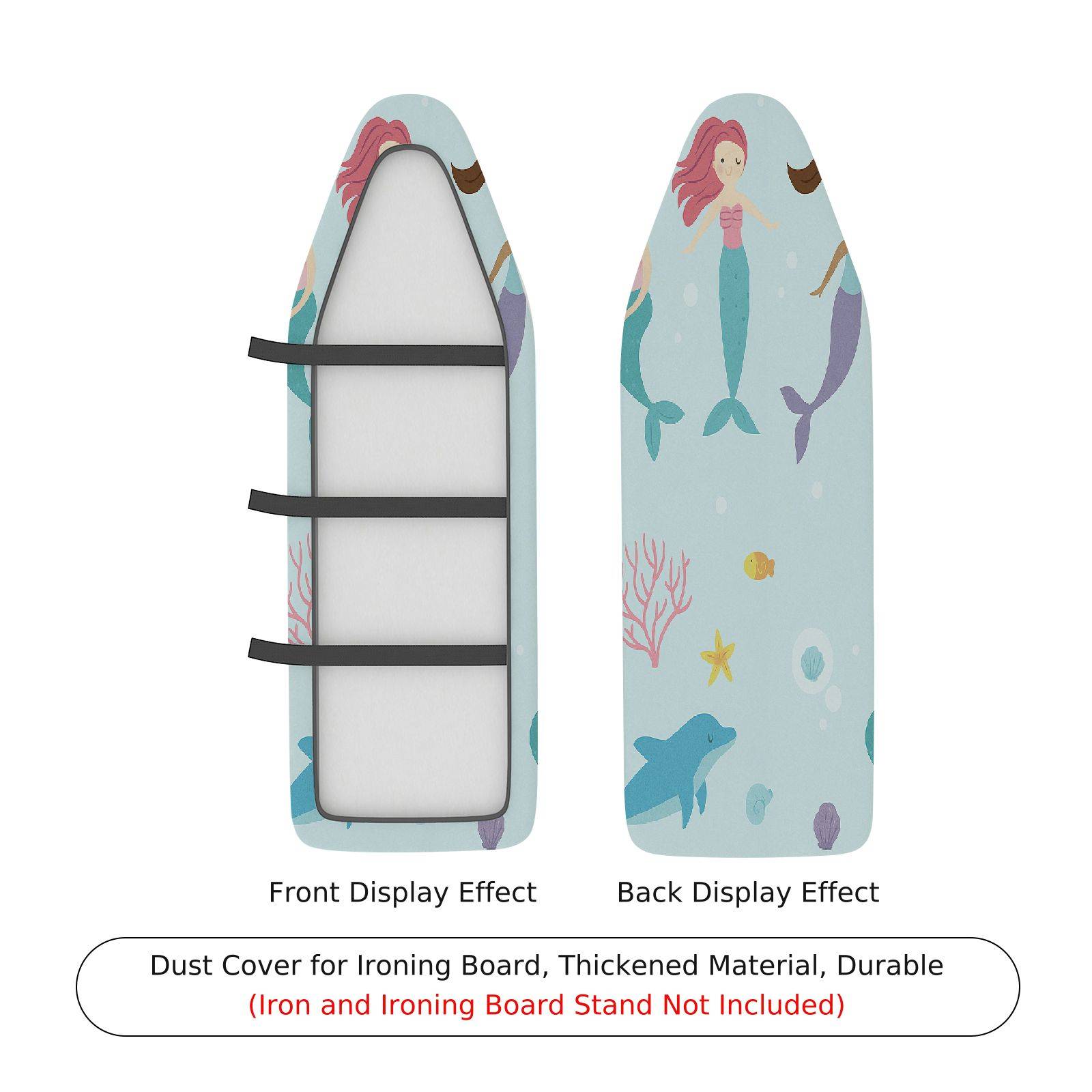 1-Piece Ocean Sea Life  Ironing Board Cover, Universal Size, Without Board