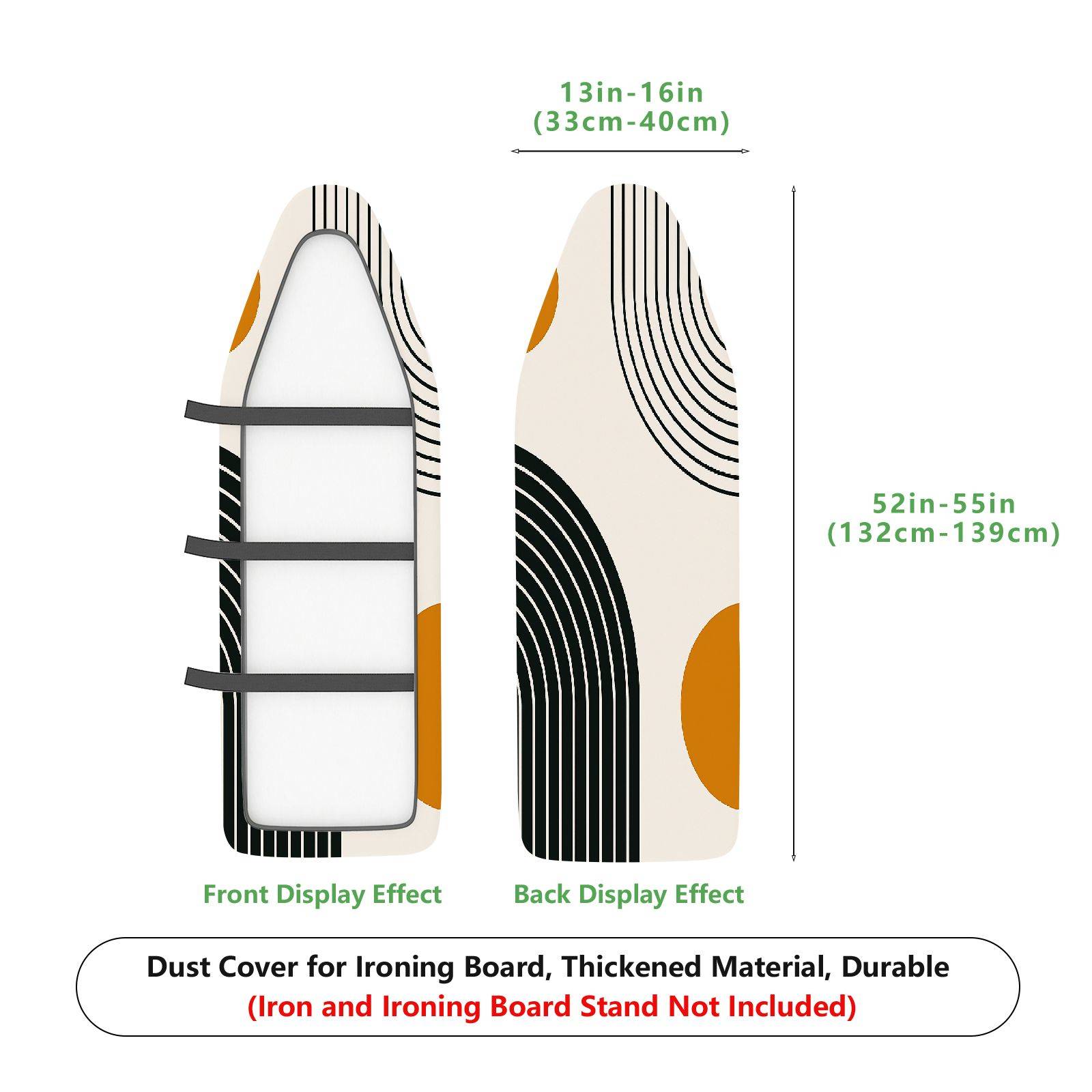 1-Piece Modern Abstract Geometric  Ironing Board Cover, Universal Size, Without Board