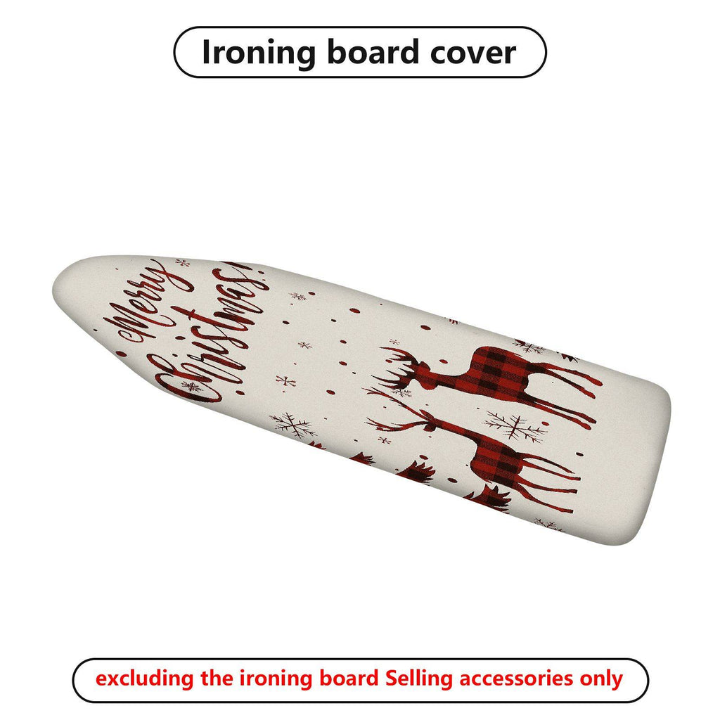 1-Piece Christmas Reindeer Snowflakes  Ironing Board Cover, Universal Size, Without Board