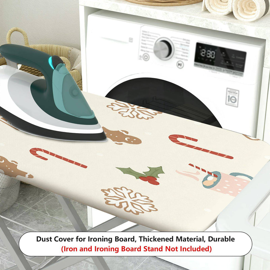 1-Piece Christmas Candy Gingerbread  Ironing Board Cover, Universal Size, Without Board
