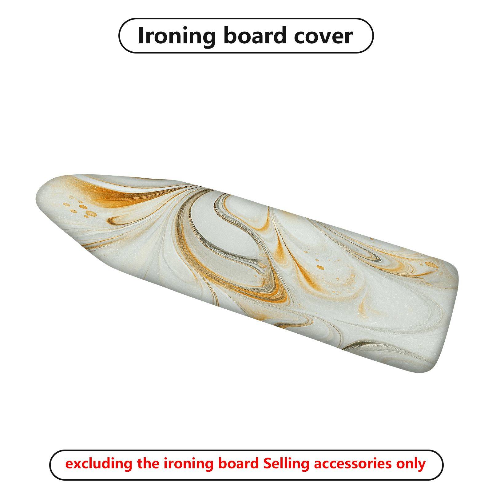 1-Piece Abstract Swirl Pattern Orange  Ironing Board Cover, Universal Size, Without Board