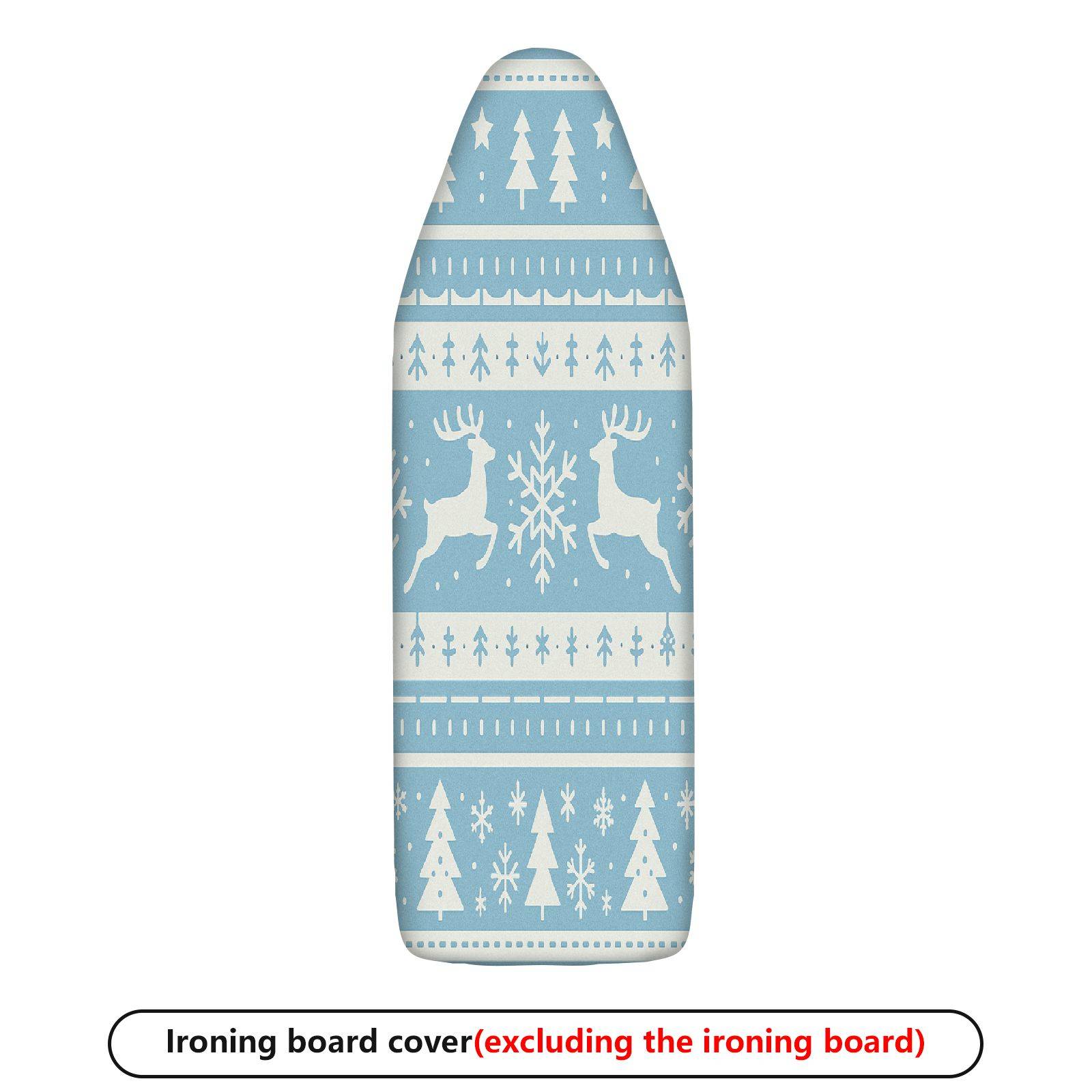 1-Piece Reindeer Snowflake Christmas  Ironing Board Cover, Universal Size, Without Board
