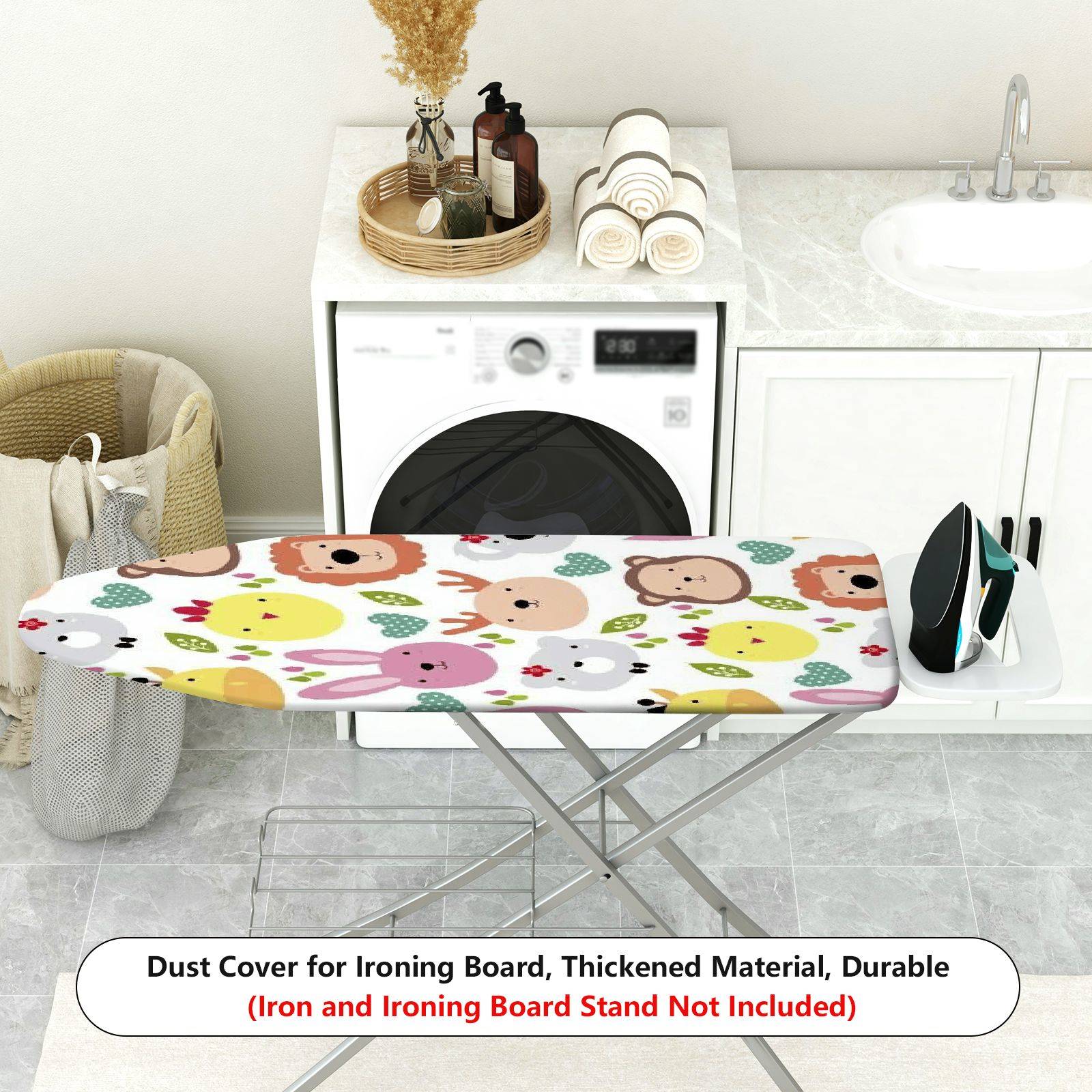 1-Piece Animal  Colorful  Ironing Board Cover, Universal Size, Without Board