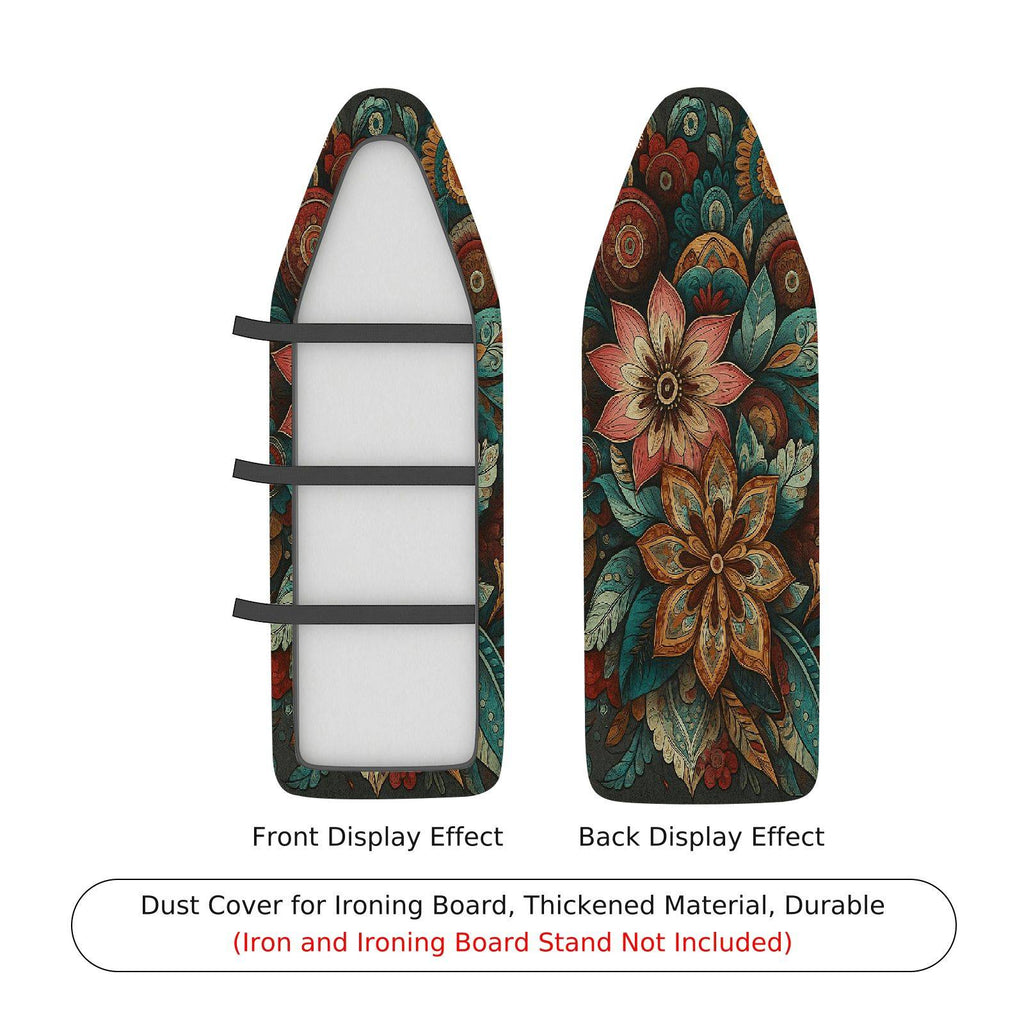 1-Piece Floral Abstract Vintage  Ironing Board Cover, Universal Size, Without Board