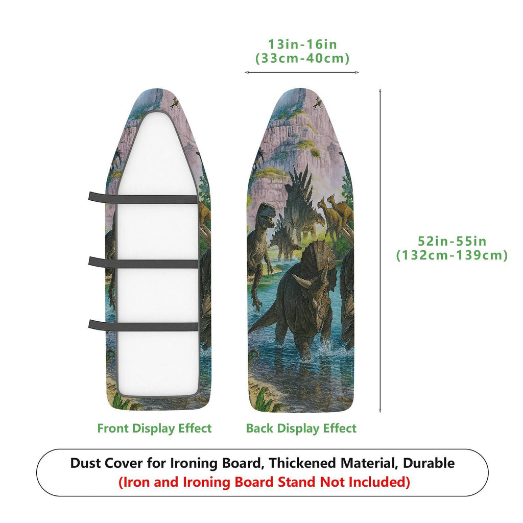 1-Piece Dinosaur Jungle Adventure  Ironing Board Cover, Universal Size, Without Board