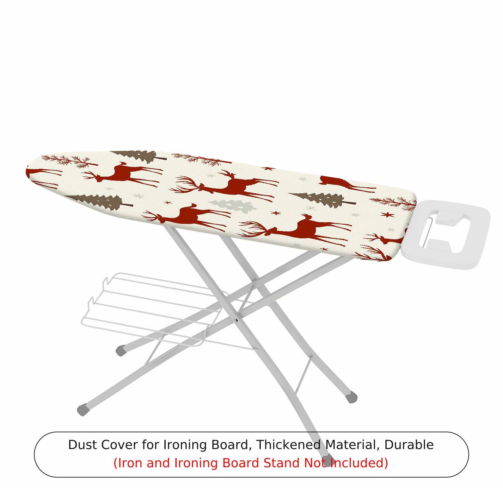 1-Piece Reindeer Christmas Winter  Ironing Board Cover, Universal Size, Without Board