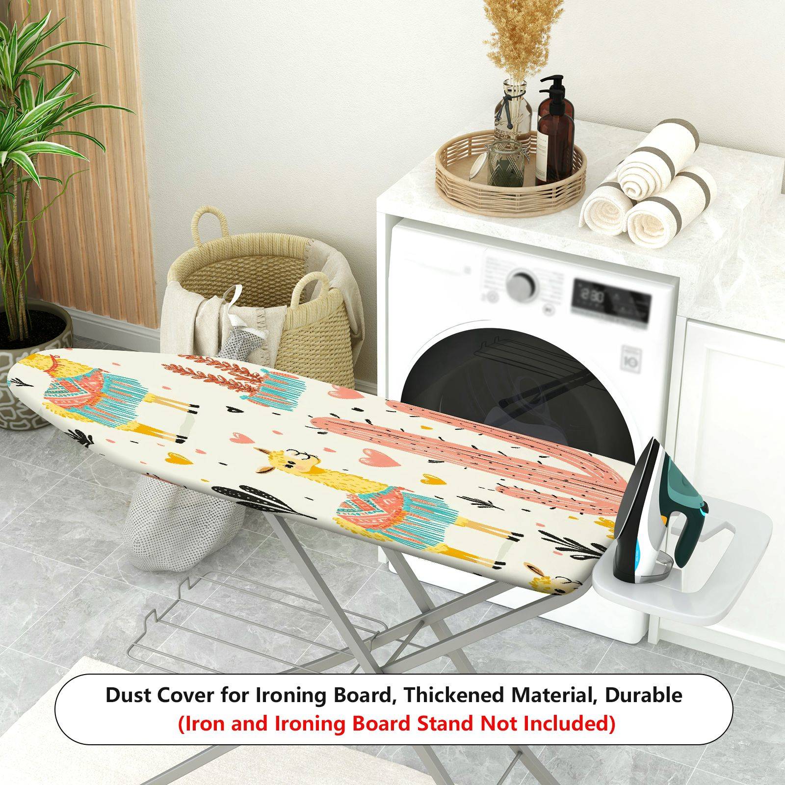 1-Piece Animal Cactus Heart  Ironing Board Cover, Universal Size, Without Board